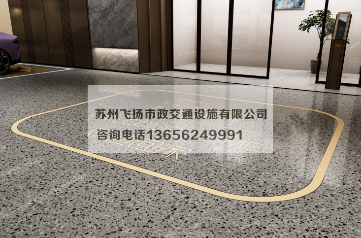 萬(wàn)科左岸車(chē)庫(kù)劃線設(shè)計(jì)效果宣傳圖